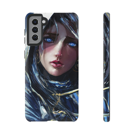 Paladin Girl Blue Eyes Android Case (Protective) Samsung Galaxy S21 Plus Matte Phone Case