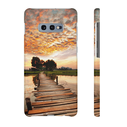 Sunset on the Tropical River Samsung/iPhone (Slim) Phone Case