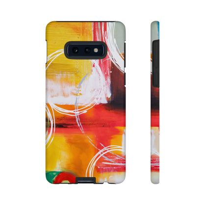 Abstract Yellow Android Case (Protective) Samsung Galaxy S10E Matte Phone Case