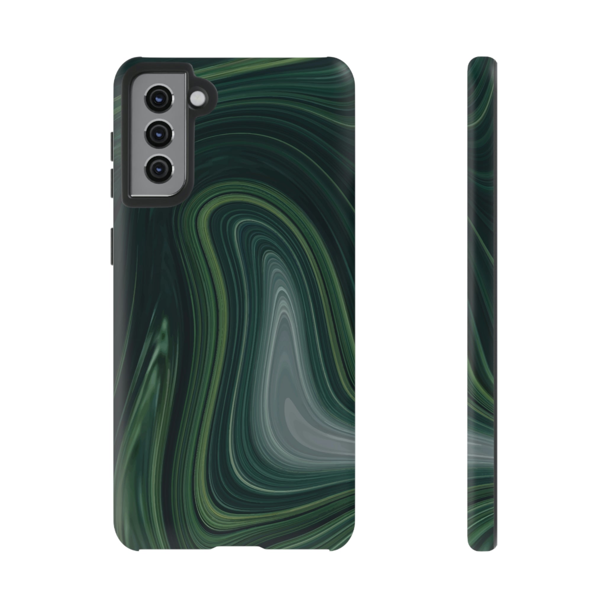 Green Marble Android Case (Protective) Samsung Galaxy S21 Plus Matte Phone Case