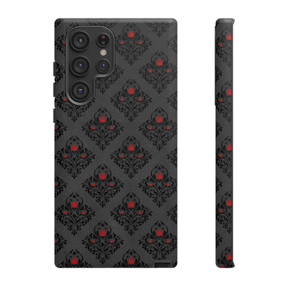 Pixrose Gothic Flower Samsung Case (Protective) Samsung Galaxy S22 Ultra Matte Phone Case