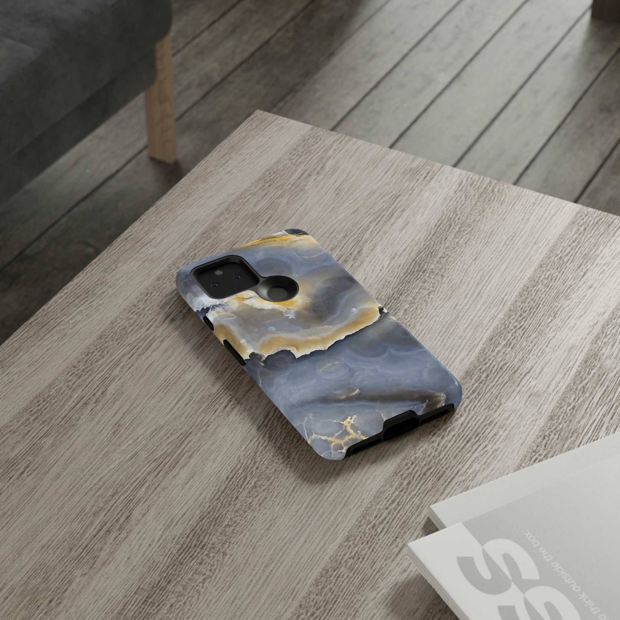 Marble Blue Gold Android Case (Protective) Phone Case