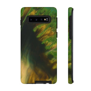 Green Forest Ink Art Android Case (Protective) Samsung Galaxy S10 Glossy Phone Case