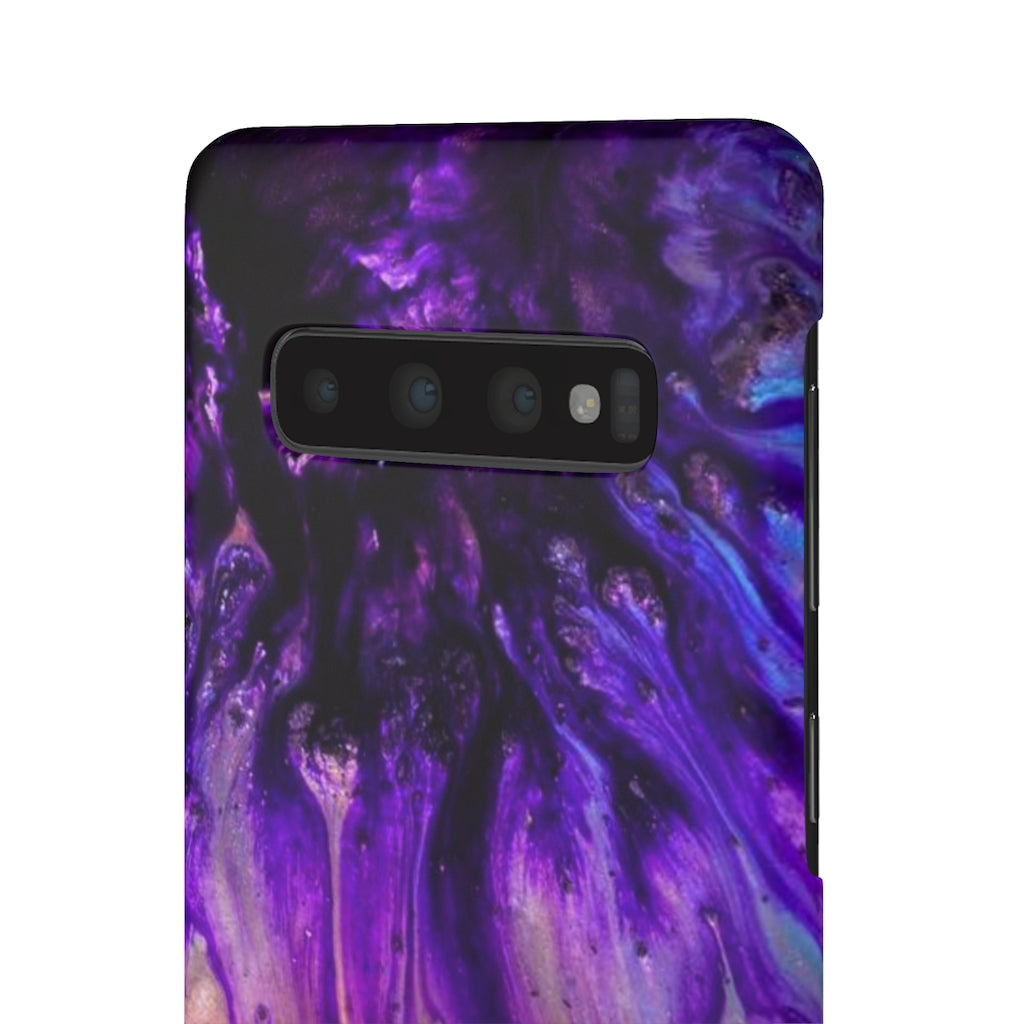 Purple Flow Ink Art Android Case (Slim) Phone Case