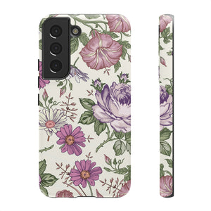 Pastel Vintage Flower Samsung Case (Protective) Samsung Galaxy S22 Matte Phone Case