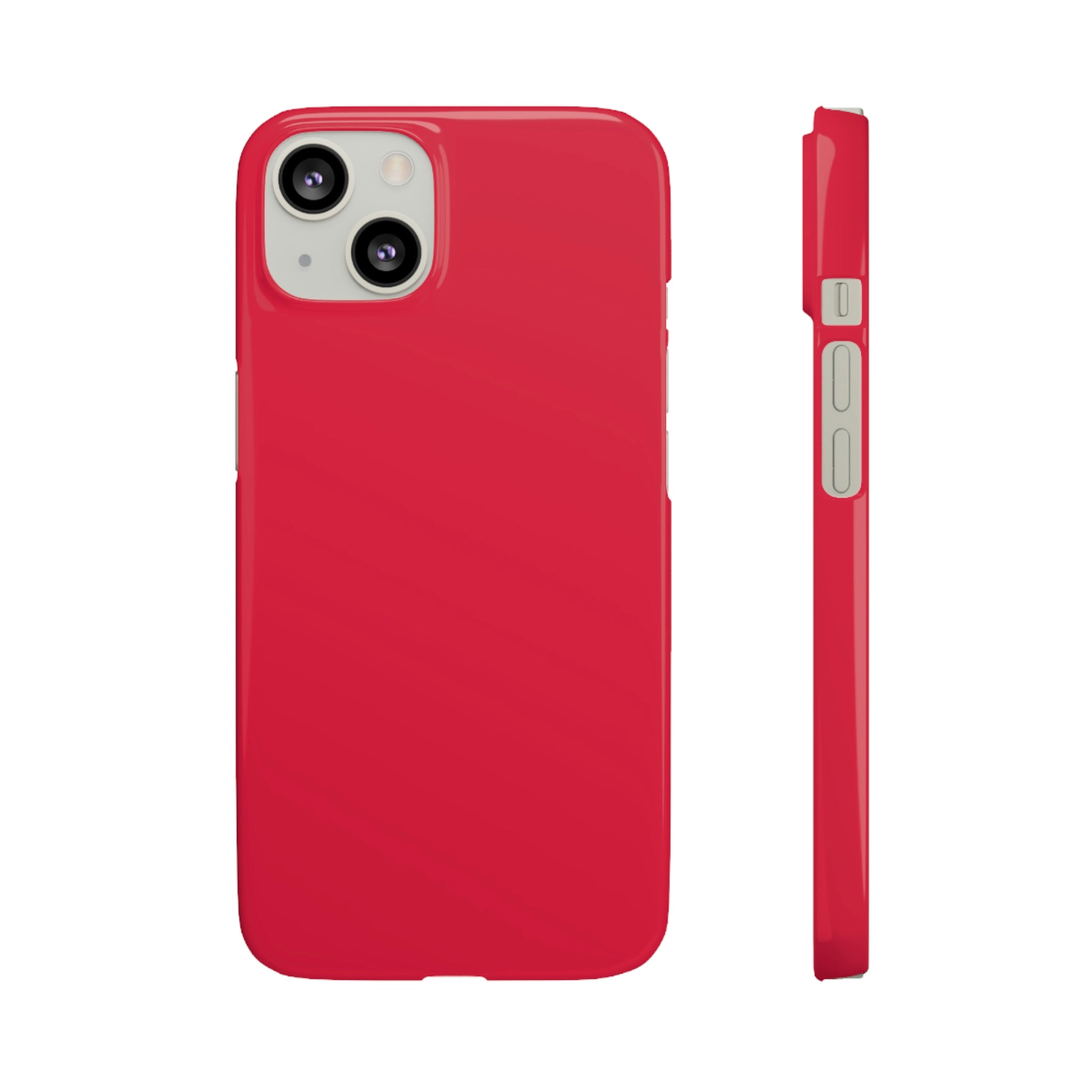 Crimson Red iPhone Case (Slim) iPhone 13 Glossy Phone Case