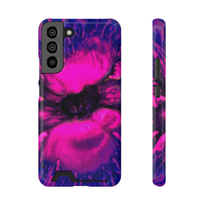 Deep Pink Ink Art Android Case (Card) Samsung Galaxy S22 Plus Glossy With gift packaging Phone Case