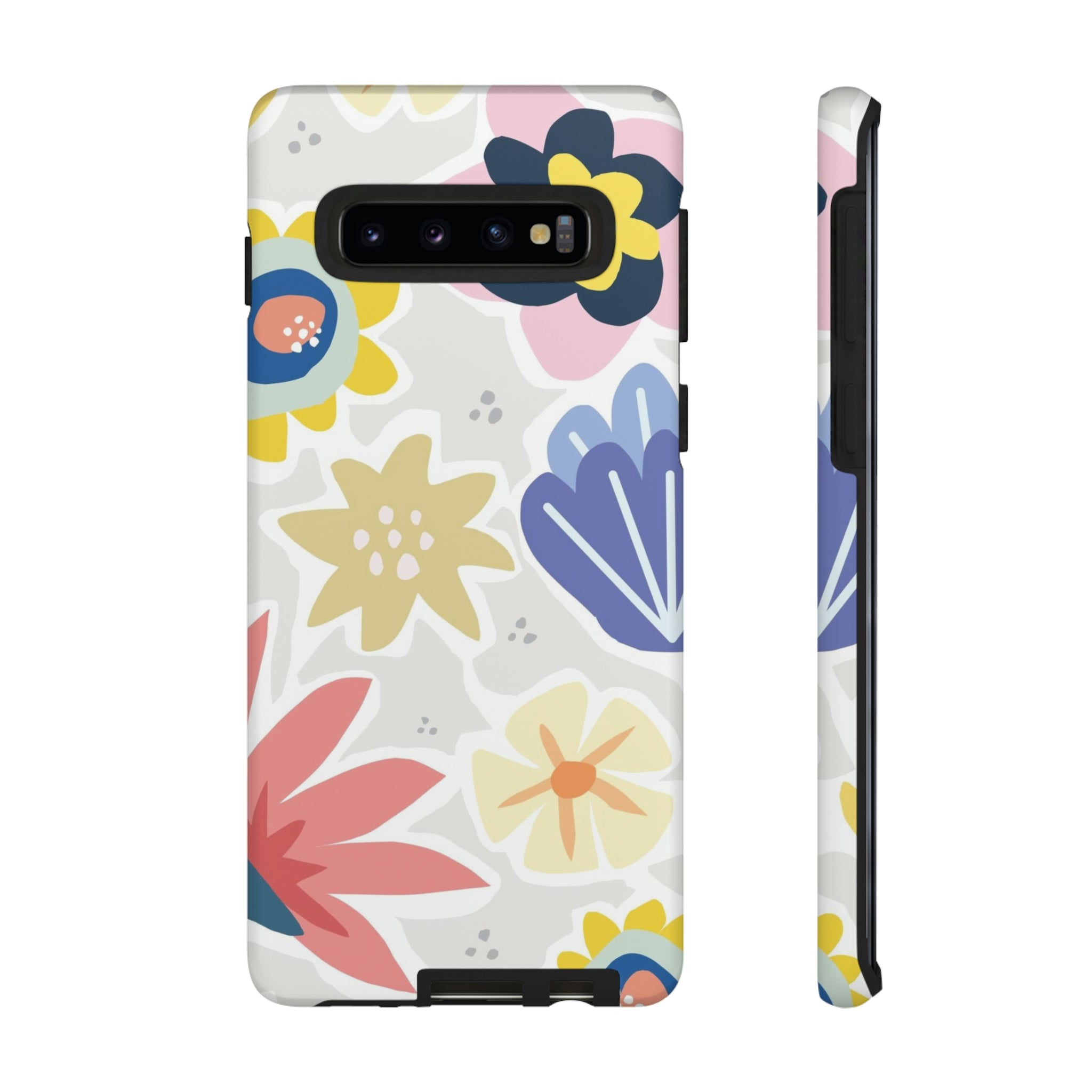 Blue Bouquet Happy Flower Samsung Case (Protective) Samsung Galaxy S10 Matte Phone Case