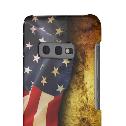 Close up of American flag Samsung/iPhone (Slim) Samsung Galaxy S10E Glossy Phone Case