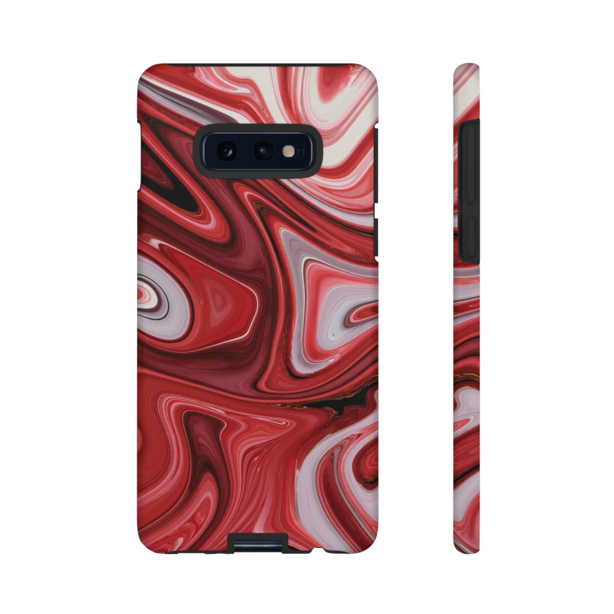 Red White Liquid Android Case (Protective) Samsung Galaxy S10E Matte Phone Case