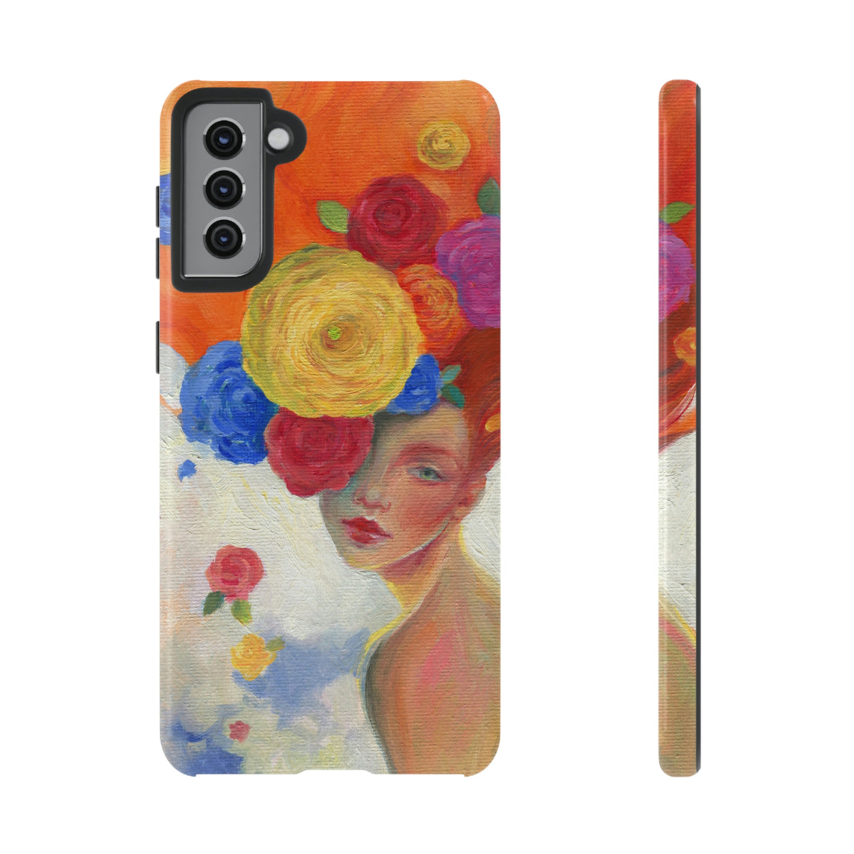 Flower Woman Android Case (Protective) Samsung Galaxy S21 Plus Glossy Phone Case