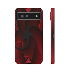 Red Liquid Spiral Android Case (Protective) Google Pixel 6 Glossy Phone Case