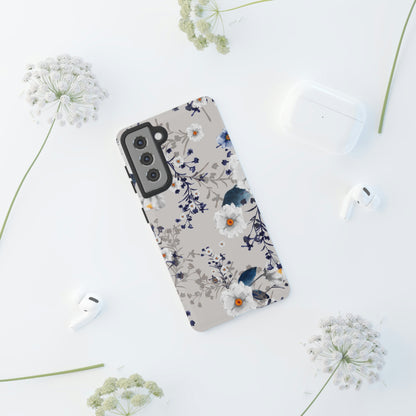 Blue Summerflowers Android Case (Protective) Phone Case