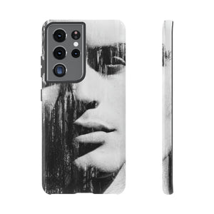 Black & White Pop Art Android Case (Protective) Samsung Galaxy S21 Ultra Glossy Phone Case