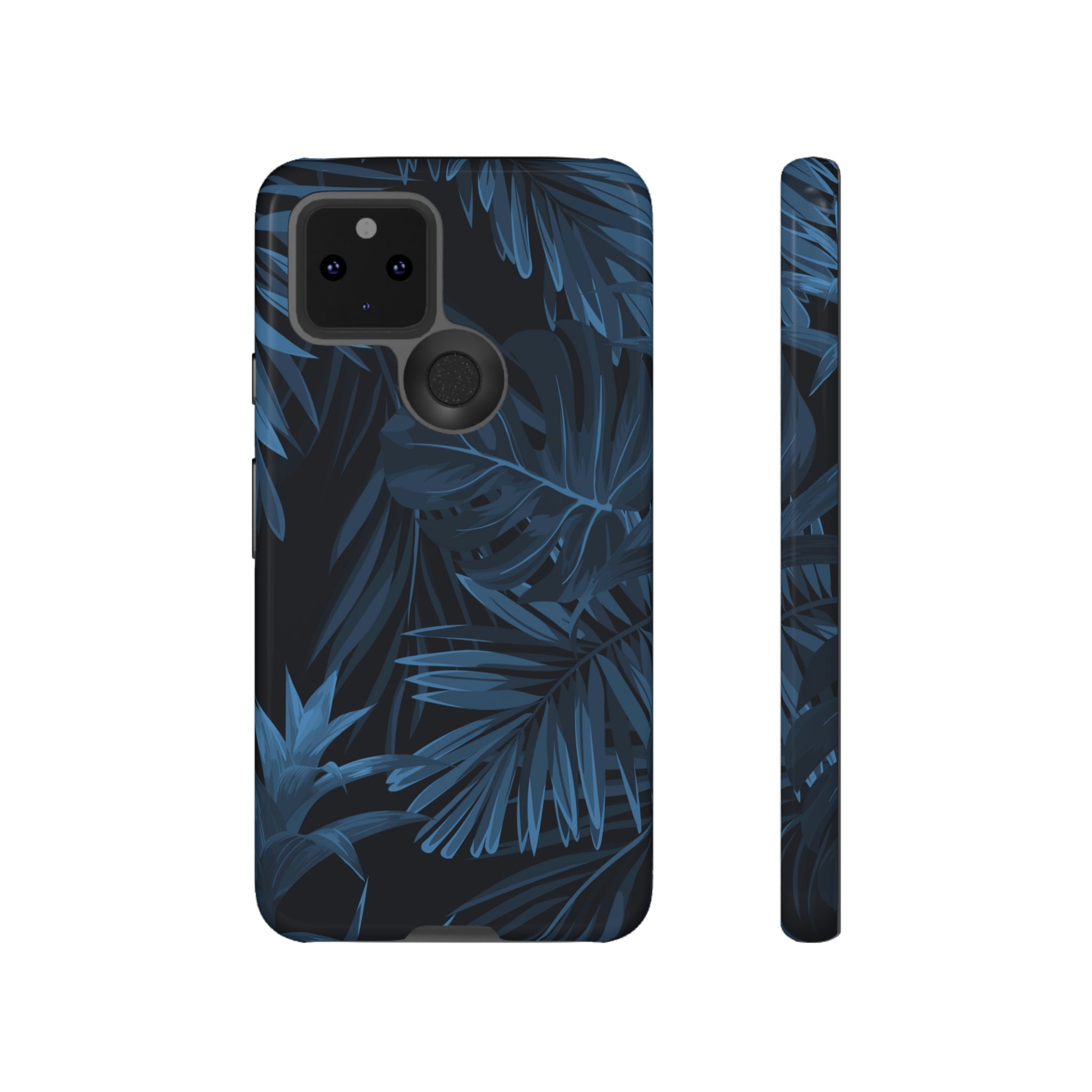 Blue Tropical Android Case (Protective) Google Pixel 5 5G Glossy Phone Case