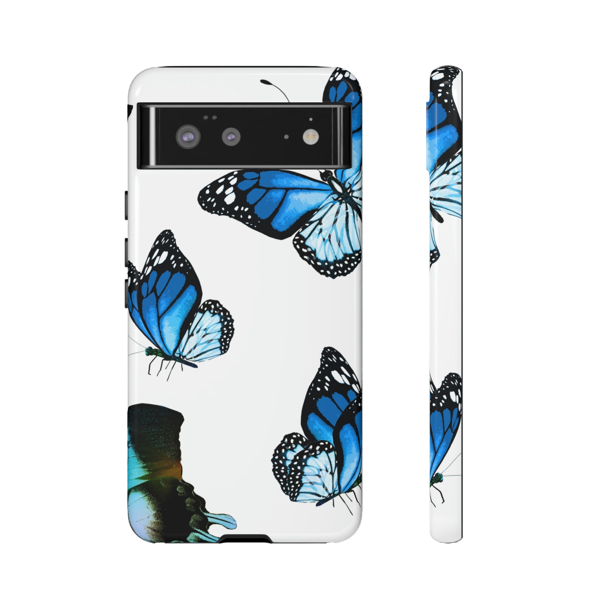 Blue Butterflies Android Case (Protective) Google Pixel 6 Glossy Phone Case