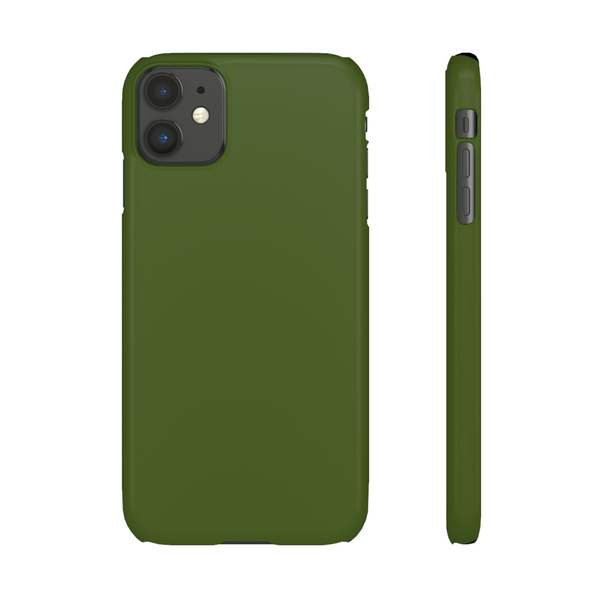 Dark Moss Green iPhone Case (Slim) iPhone 11 Glossy Phone Case