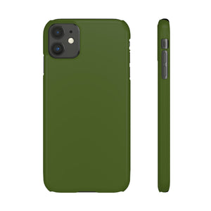 Dark Moss Green iPhone Case (Slim) iPhone 11 Glossy Phone Case