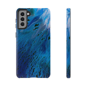 Blue River Ink Art Android Case (Protective) Samsung Galaxy S21 Plus Glossy Phone Case