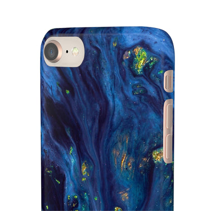 Green Opal Ink Art iPhone Case (Slim) Phone Case