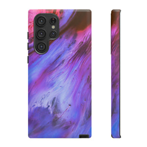 Purple Cosmos Ink Art Android Case (Protective) Samsung Galaxy S22 Ultra Matte Phone Case