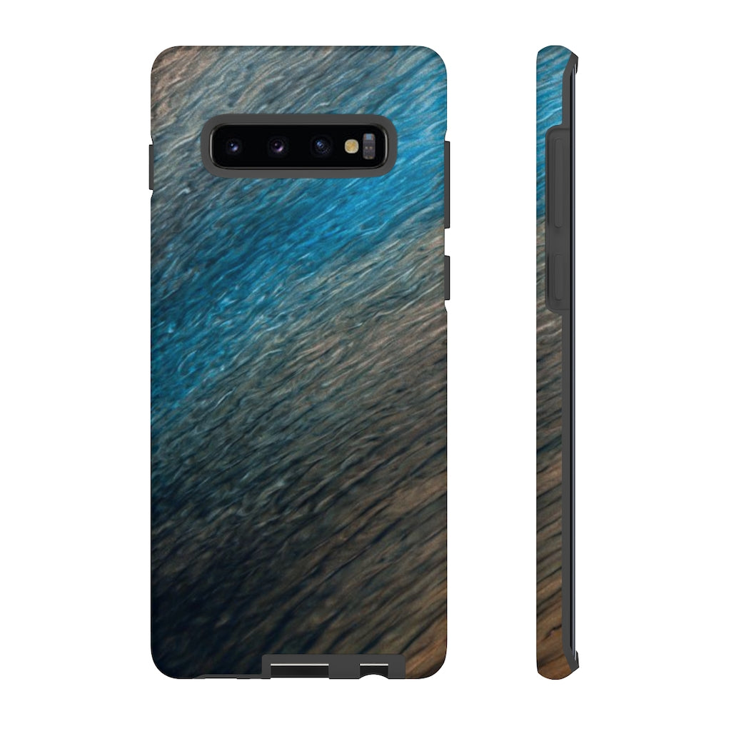 Grey Fabric Ink Art Android Case (Protective) Samsung Galaxy S10 Plus Matte Phone Case