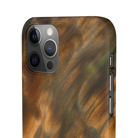 Gold Sand Ink Art iPhone Case (Slim) Phone Case