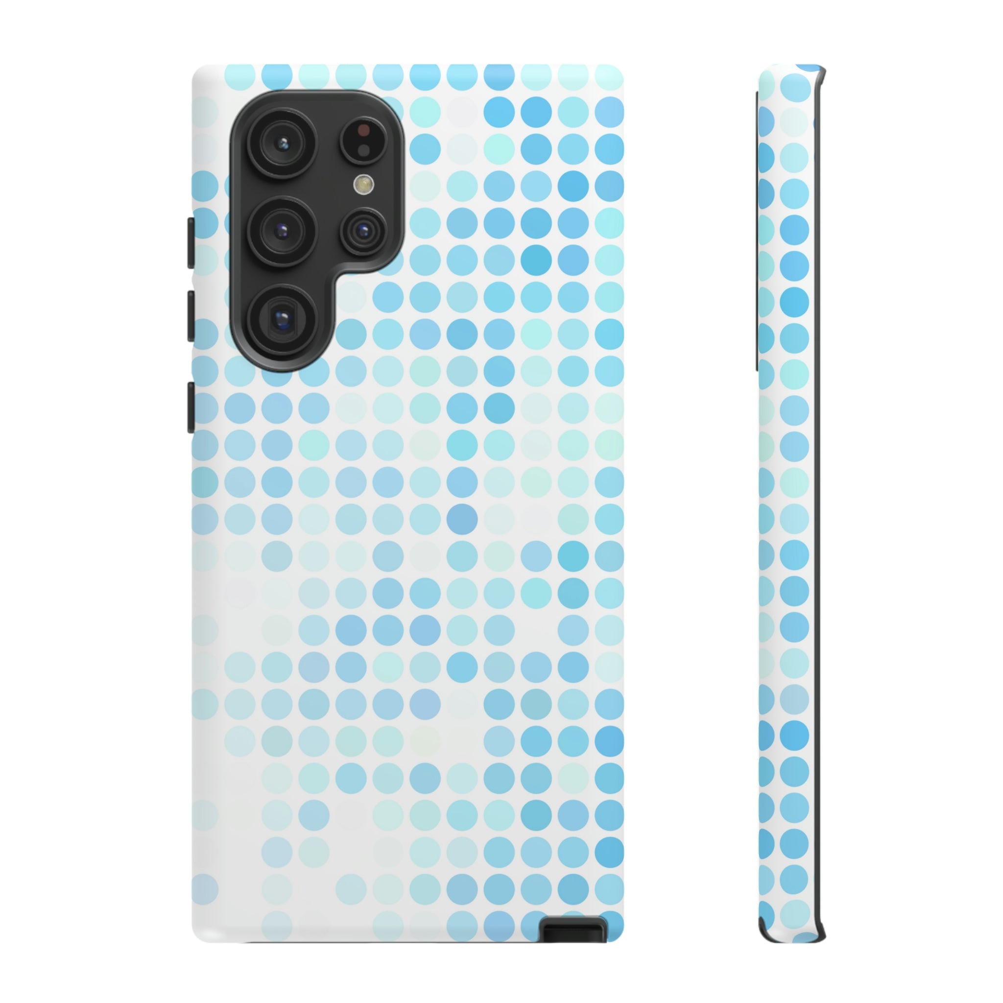 Blue Pixels Android Case (Protective) Samsung Galaxy S22 Ultra Matte Phone Case