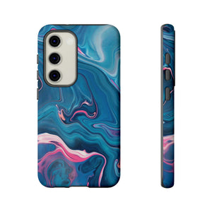 Blue Ink Android Case (Protective) Samsung Galaxy S23 Matte Phone Case