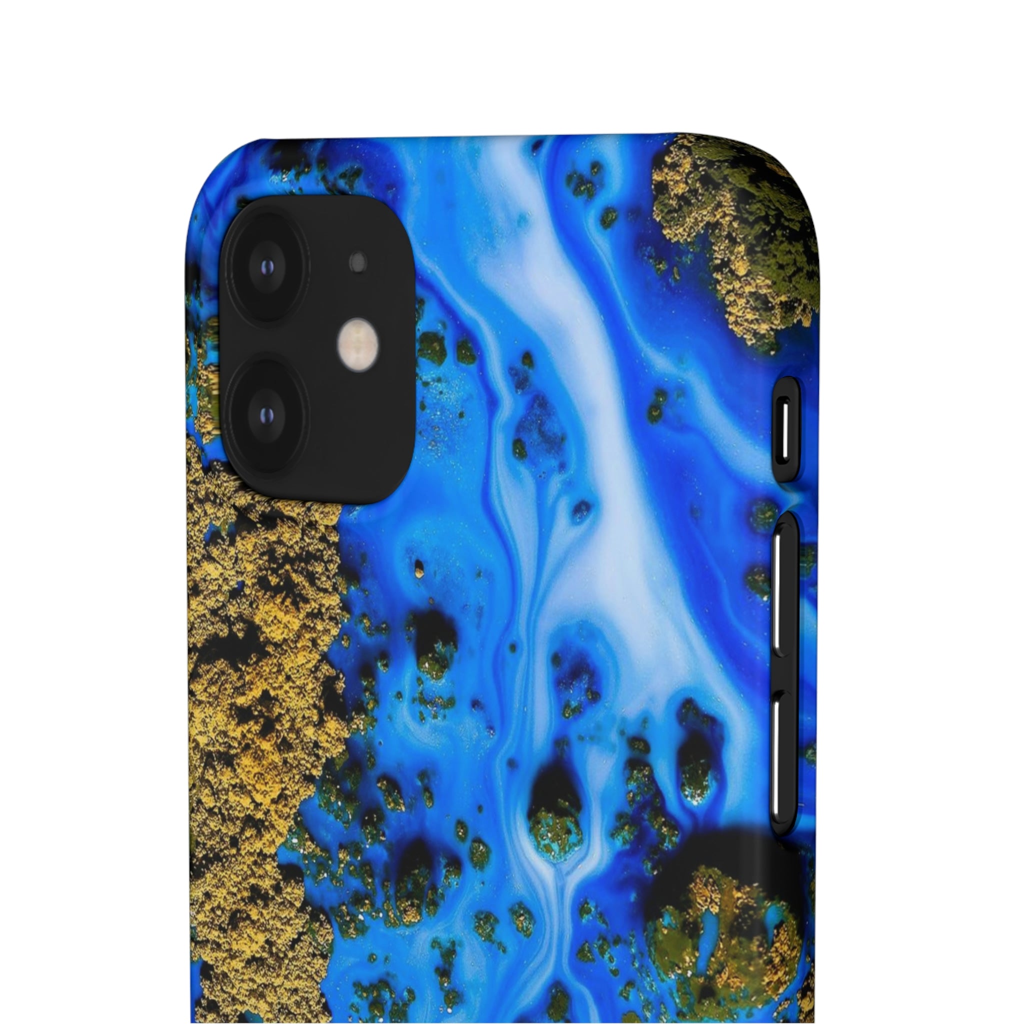 Blue River Ink Art iPhone Case (Slim) Phone Case