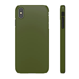 Army Green iPhone Case (Slim) iPhone XS MAX Glossy Phone Case