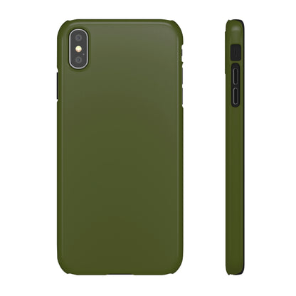 Army Green iPhone Case (Slim) iPhone XS MAX Glossy Phone Case