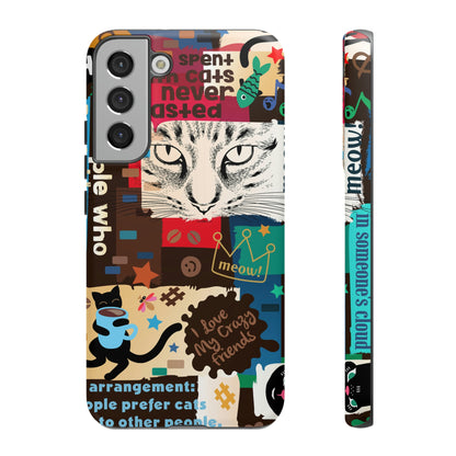 Cat Collage Android Case (Protective) Samsung Galaxy S22 Plus Matte Phone Case