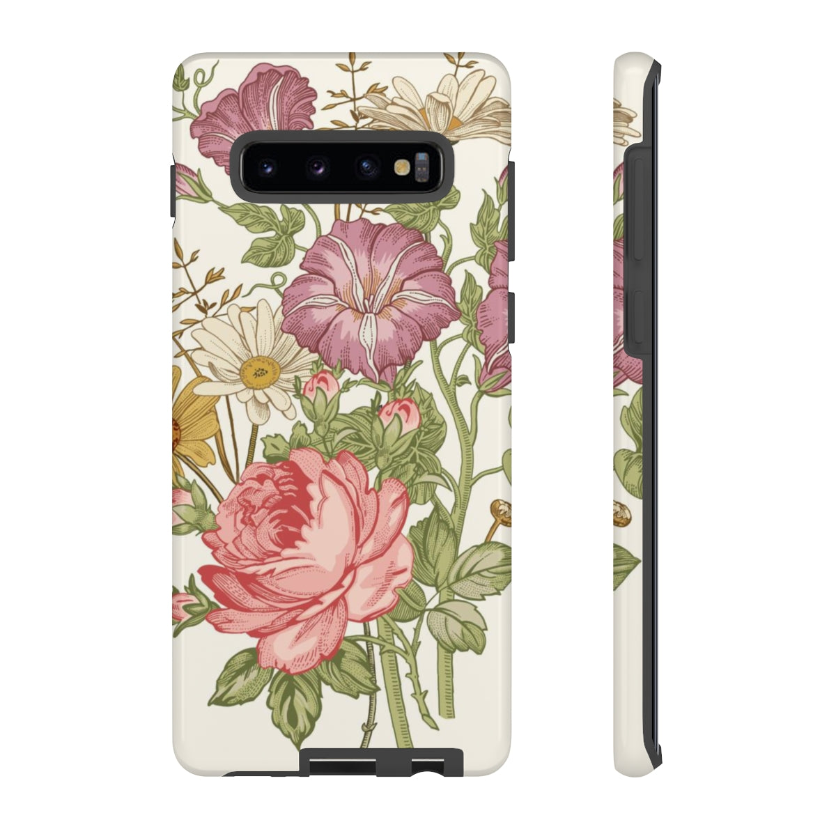 Bouquet Rose Vintage Flower Samsung Case (Protective) Samsung Galaxy S10 Plus Glossy Phone Case