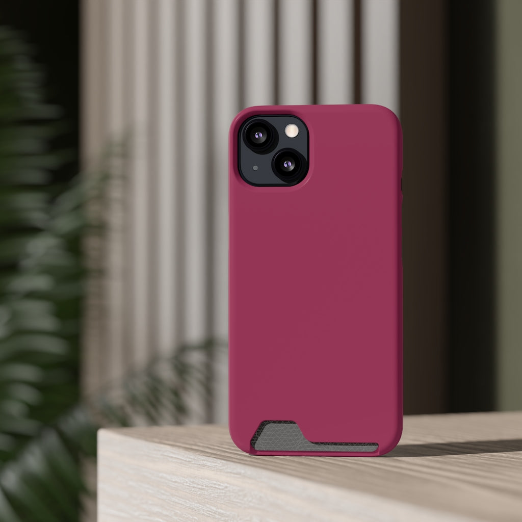 Maroon iPhone Case (Card) Phone Case