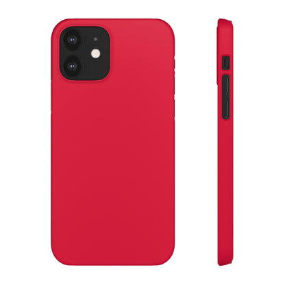 Crimson Red iPhone Case (Slim) iPhone 12 Matte Phone Case