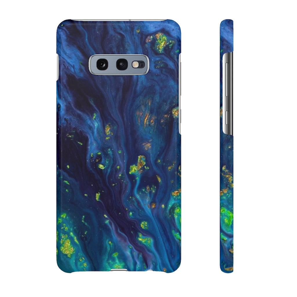 Green Opal Ink Art Android Case (Slim) Samsung Galaxy S10E Glossy Phone Case