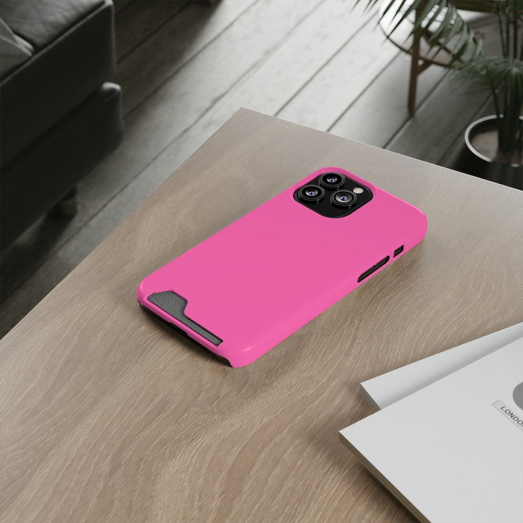 Hot Pink iPhone Case (Card) Phone Case