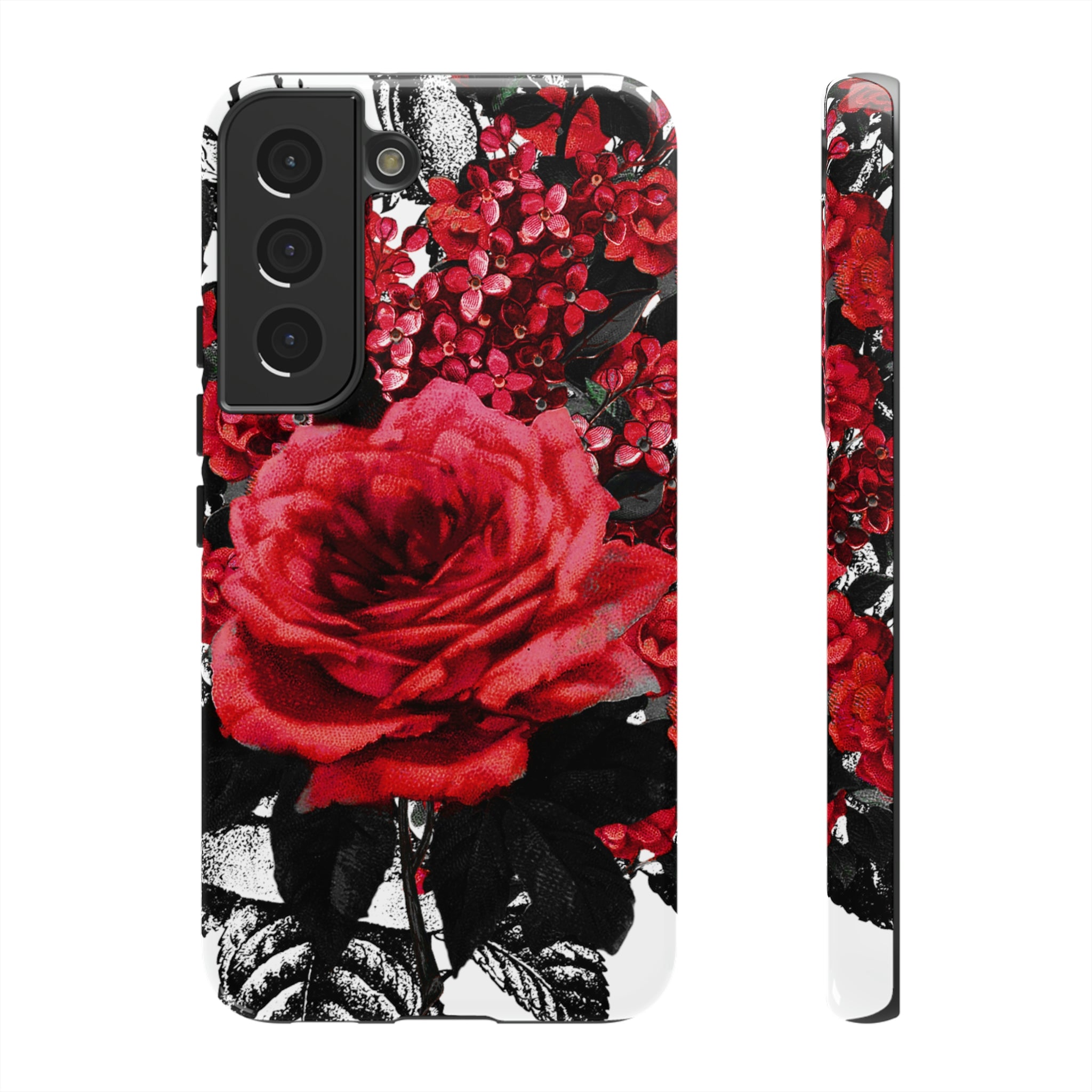 Rola Gothic Flower Samsung Case (Protective) Samsung Galaxy S22 Glossy Phone Case