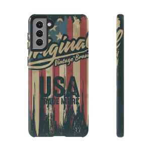 American Vintage Flag Android Case (Protective) Samsung Galaxy S21 Plus Glossy Phone Case