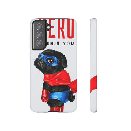 Hero Pug Android Case (Protective) Samsung Galaxy S21 FE Matte Phone Case