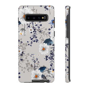 Blue Summerflowers Android Case (Protective) Samsung Galaxy S10 Plus Glossy Phone Case