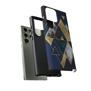 Dark Blue Geometric Android Case (Protective) Phone Case