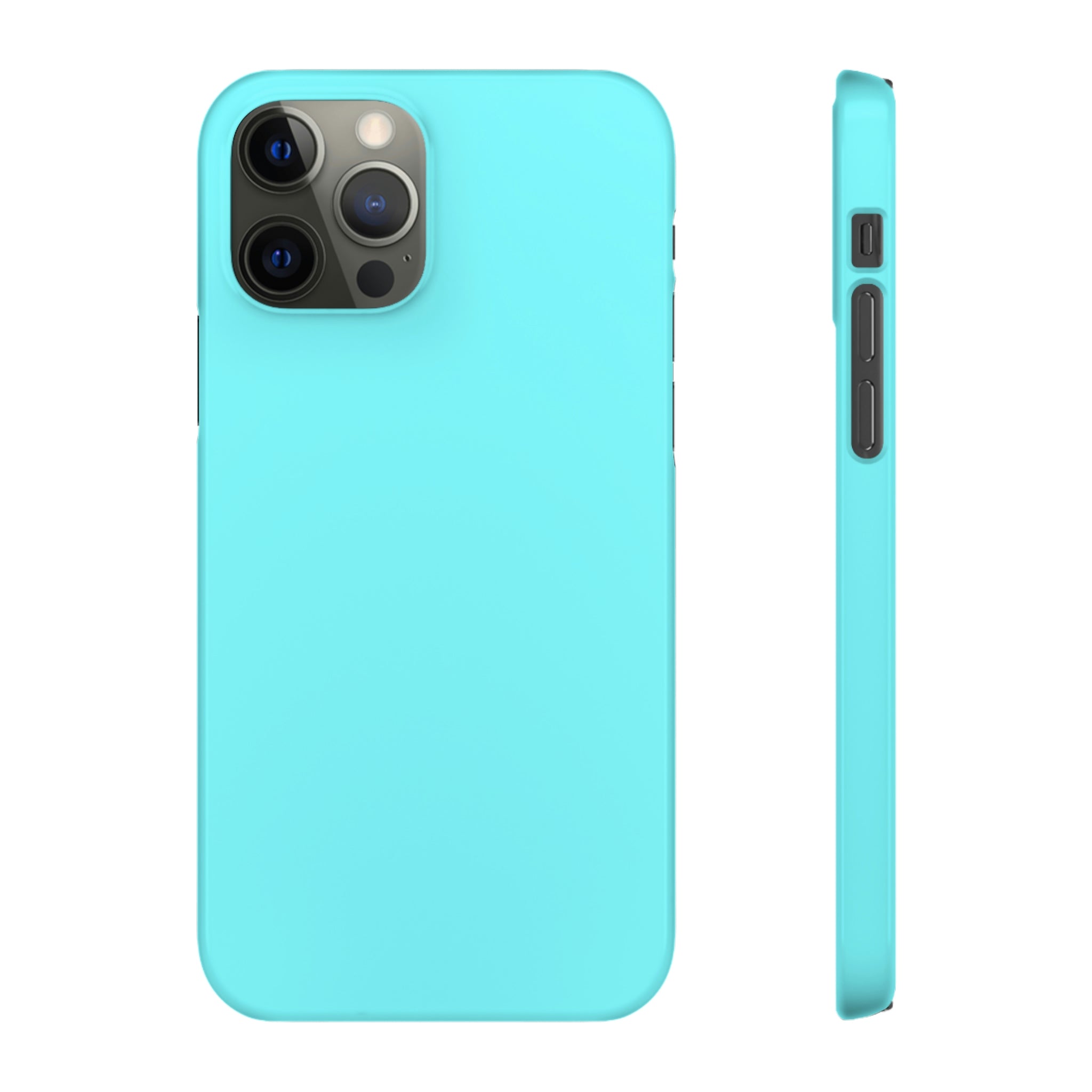 Electric Blue iPhone Case (Slim) iPhone 12 Pro Glossy Phone Case