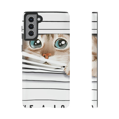 Cute Cat Window Android Case (Protective) Samsung Galaxy S21 Plus Matte Phone Case