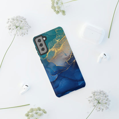 Blue Alcohol Ink Android Case (Protective) Phone Case