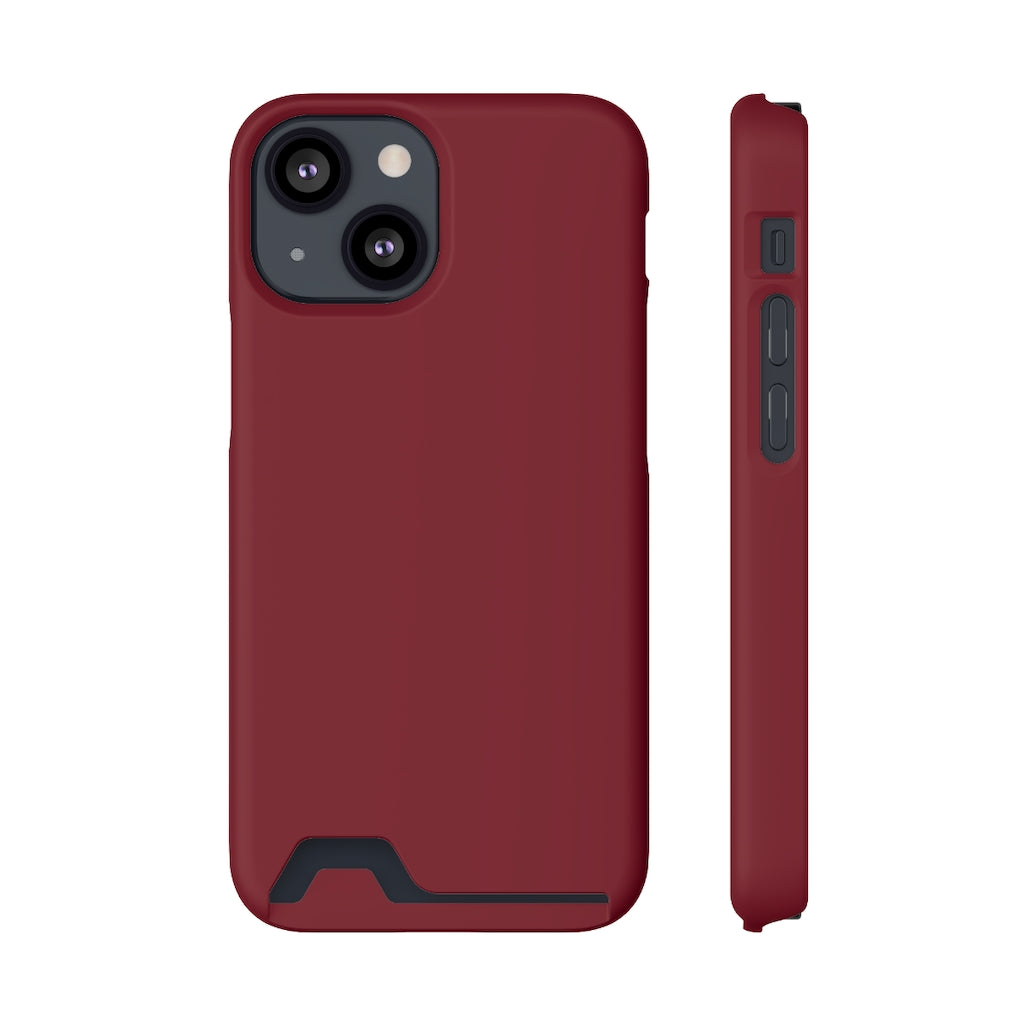 Burgundy iPhone Case (Card) iPhone 13 Mini Matte Without gift packaging Phone Case