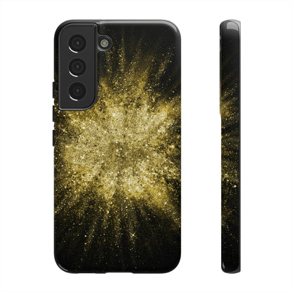 Gold Glitter Background Android Case (Protective) Samsung Galaxy S22 Glossy Phone Case