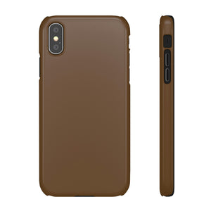 Dark Brown iPhone Case (Slim) iPhone XS Glossy Phone Case