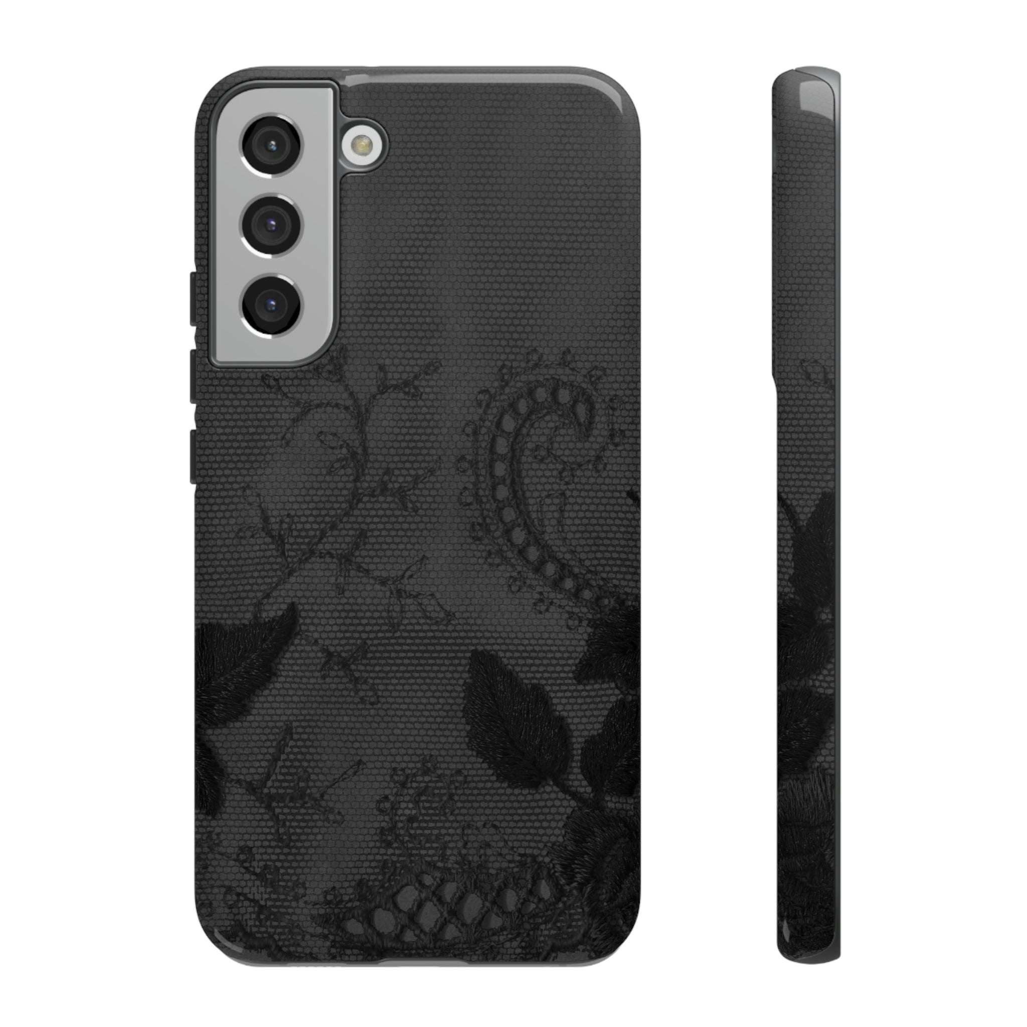 Grunbacca Gothic Flower Samsung Case (Protective) Samsung Galaxy S22 Plus Glossy Phone Case